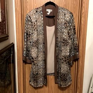 20W Dress Barn Multiple Print Top